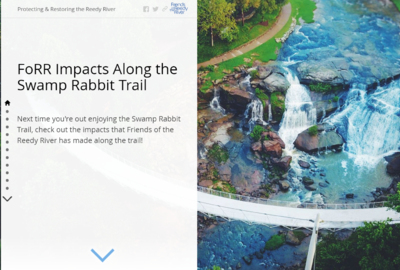 Story Map: FoRR Impacts Along the Swamp Rabbit Trail