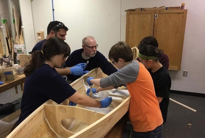 Upstate students construct, donate canoe for Reedy River conservation