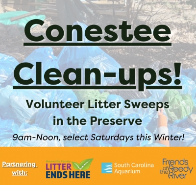 Conestee Nature Preserve Volunteer Litter Sweep