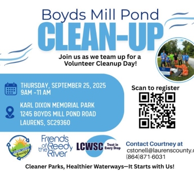 Boyds Mill Pond Cleanup