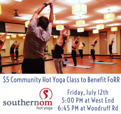 Southern Om Hot Yoga Community Class to benefit FoRR