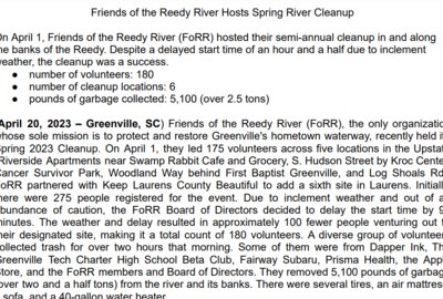 FoRR 2023 Spring Cleanup Press Release