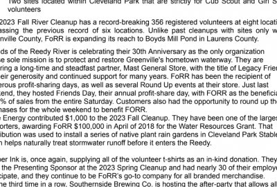 FoRR 2023 River Cleanup
